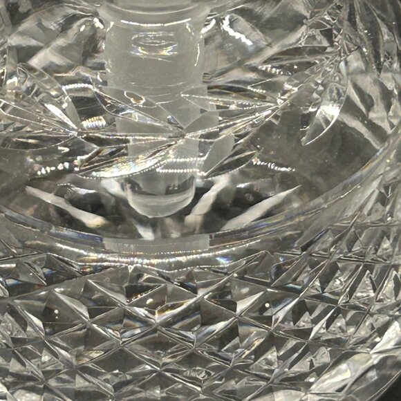 Vintage Clear Glass Perfume Bottle With Stopper Art Deco Style Essential Oils - Picture 14 of 15